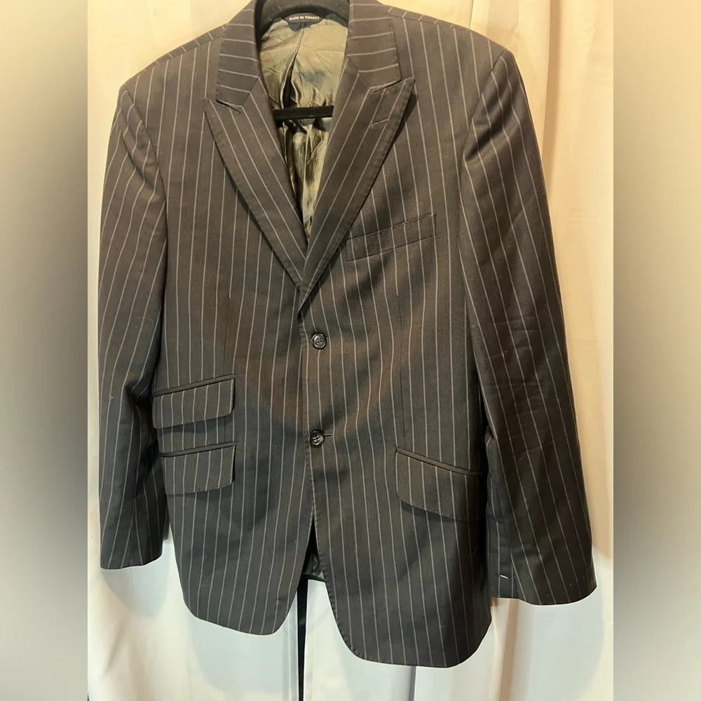 BANANA REPUBLIC MEN'S CHARCOAL 100%WOOL SPORT COAT JACKET BLAZER SIZE: 40S
